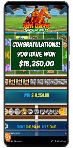 You have won Big Bass Day at the Races
