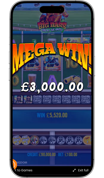 Win your first prize Big Bass Day at the Races