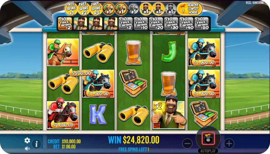 Money Symbols Big Bass Day at the Races