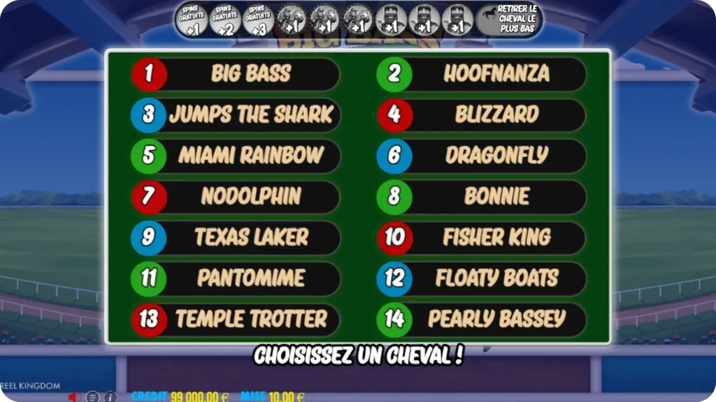 Bonus supplémentaires Big Bass Day at the Races