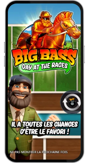 Écran d’accueil du jeu Big Bass Day at the Races