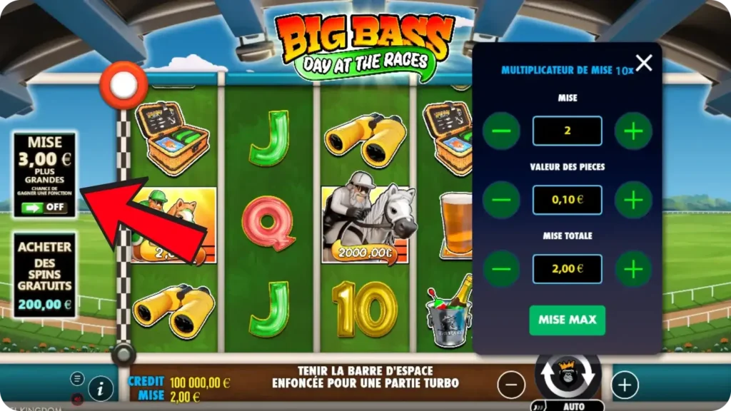 Mise Ante Big Bass Day at the Races