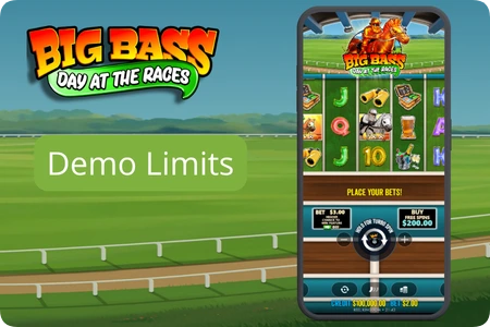 Big Bass Day at the Races demo free play with virtual credits
